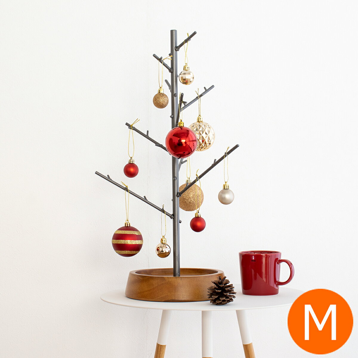 【クーポン対象 1/29 10:59まで】 アクセサリースタンド クリスマスツリー アイアン M アカシア 志成販売