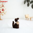 【クーポン対象 10/27 10:59まで】 ノルディカニッセ イヌ ブラウン 犬 NORDIKA nisse クリスマス 雑貨 木製 人形 北欧 NRD120768 置物 クリスマスグッズ