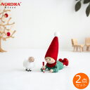 ノルディカニッセ 2点 セット 子羊 メリー + 落書きをする男の子 Joy to the world NORDIKA nisse クリスマス 雑貨 木製 人形...