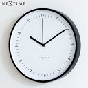 【クーポン対象 6/27 10:59まで】 掛け時計 おしゃれ Berlin ベルリン NEXTIME ネクスタイム ブラック クォーツ アナログ スイープ式 アルミ モダン シンプル マット 壁掛け ウォールクロック(3)