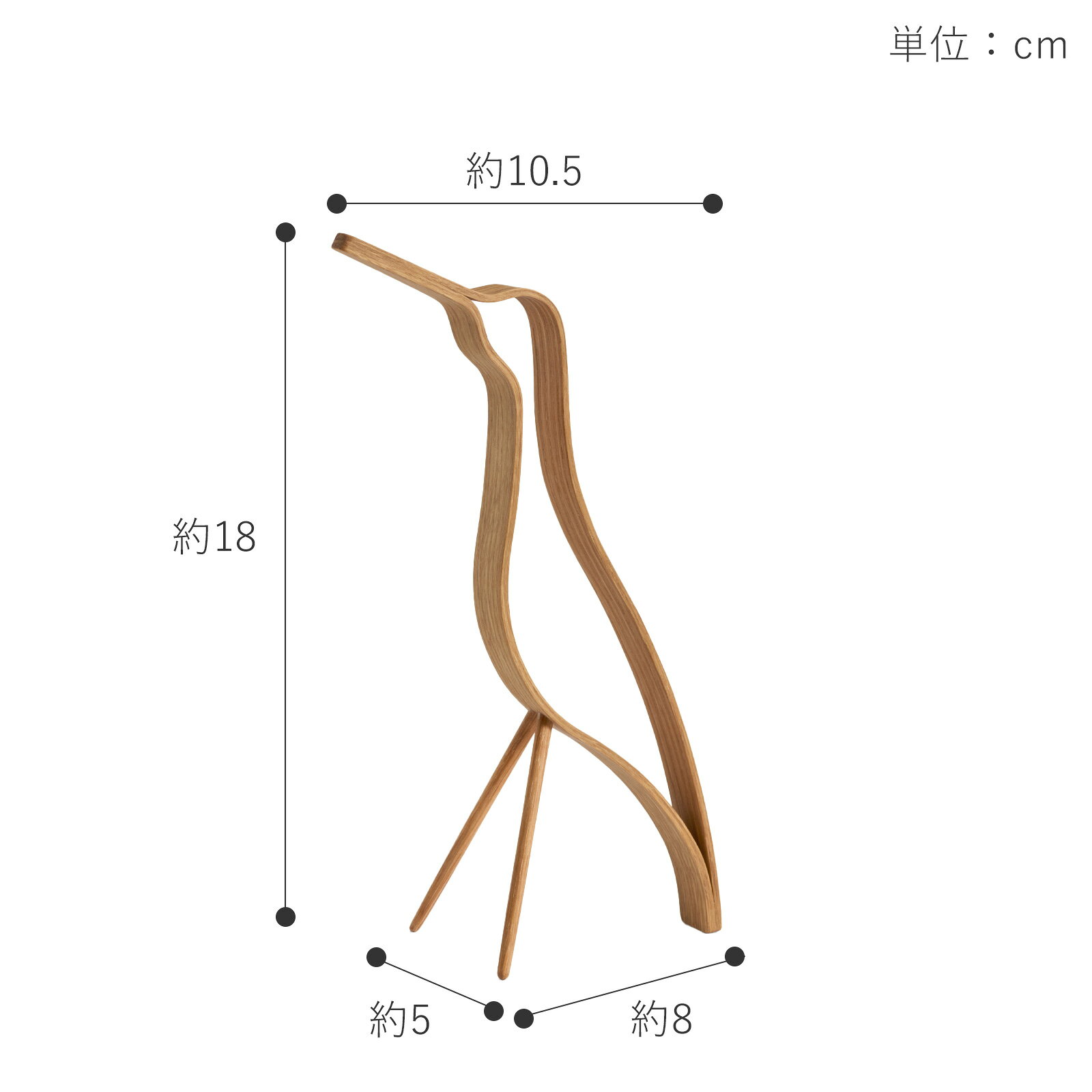 【クーポン対象 7/13 10:59まで】 COOEE Design クーイーデザイン バード Woody Bird High 18cm コンパクト 鳥 オブジェ 木製 ウッディ バード 北欧 【 日本正規代理店品 】 [3]