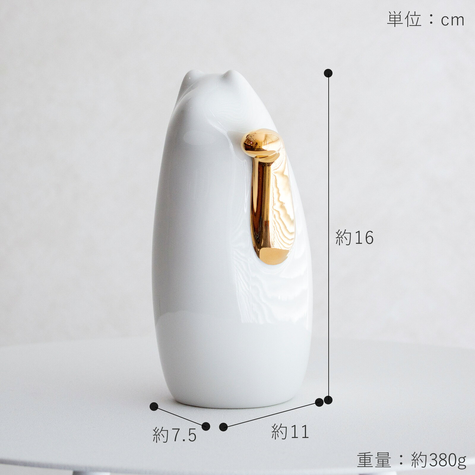 【期間限定ポイント10倍】 SETOMANEKI 招き猫 金手 左手 中 瀬戸焼 開運 縁起物 置物 オブジェ シンプル インテリア 白 赤 金 中川政七商店 日本製 せとまねき favoritestyle-10006140 FavoriteStyle〜キッチン・雑貨〜 サンプル画像3
