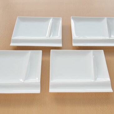ミヤマ イゾラ パレットプレート M miyama Isola 4pcs ギフトセット 仕切り皿 白磁 皿 4枚組 59-127-101