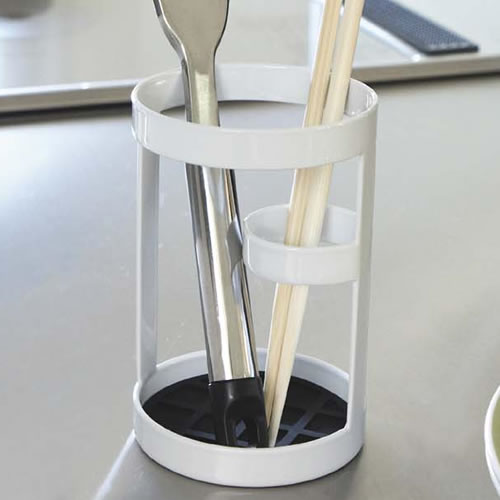 ツールスタンド tower タワー 山崎実業 キッチンツールスタンド 箸立て キッチン収納 ホワイト