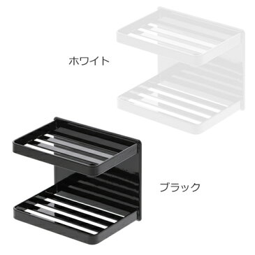 マグネットバスルームソープトレー 2段 tower タワー 山崎実業 ソープディッシュ 石鹸置き 石鹸トレー ソープトレイ 収納 水切り バスルーム 洗面所 磁石 03809 03810