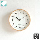 KATOMOKU カトモク 掛け時計 電波時計 plywood wall clock 13 ナチュラル 20cm 曲げわっぱ 曲木時計 掛時計 スイープムーブメ...
