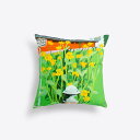 日本製 クッションカバー 45×45cm クッション カバー 黄色い花|アーティスト 内田亘|オックスコットン 綿 コットン FAVORRIC フェイバリック ...