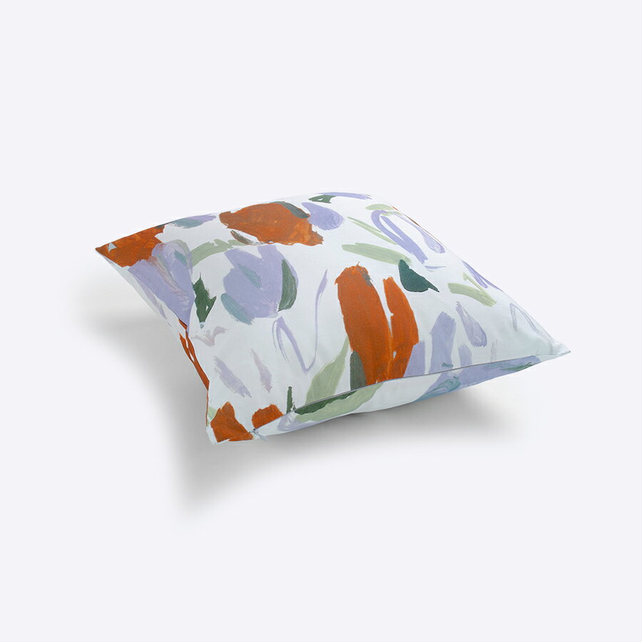 日本製 クッションカバー 45×45cm クッション カバー クッションカバー45×45 | spring|アーティスト 平野晶|オックスコットン 綿 コットン FAVORRIC フェイバリック 45cm 45×45 45 45 天然素材 国産 おしゃれ 洗える ソファ 正方形 カバー 絵画 [3]
