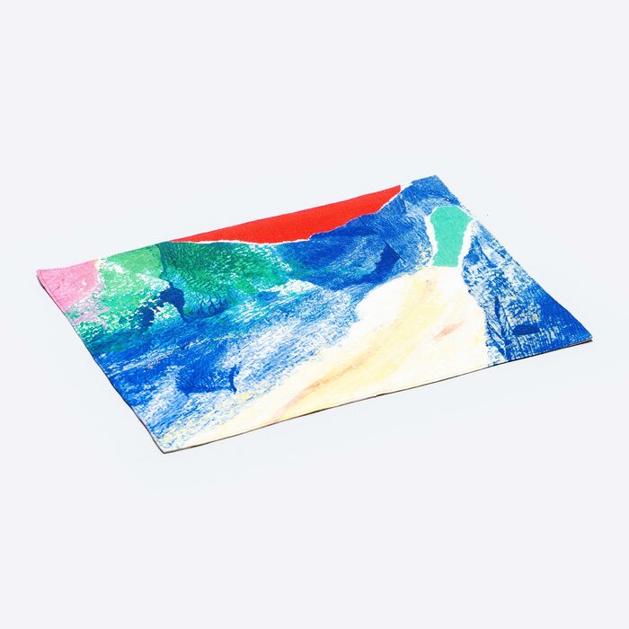 日本製 リネンランチョンマット ランチョン マット 洗える Linen すきなフルーツ｜Bタイプ｜アーティスト おくまゆみ｜国産リネンキャンバス 近江麻 Linen FAVORRIC フェイバリック おしゃれ リネン キッチン 速乾 高級 天然素材 アート ランチョン リバーシブル