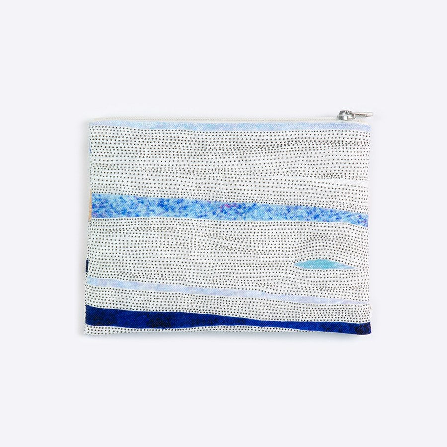 日本製 ポーチ 小物入れ フラットポーチ 幹｜アーティスト　高橋梓｜国産リネンキャンバス 近江麻 Linen FAVORRIC フェイバリック コスメポーチ カード入れ 小さめ おしゃれ トラベルポーチ フラット マチなし マチ無し コスメ 国産 favorric-10003715 FAVORRIC〜「アートと暮らす。」〜 サンプル画像2