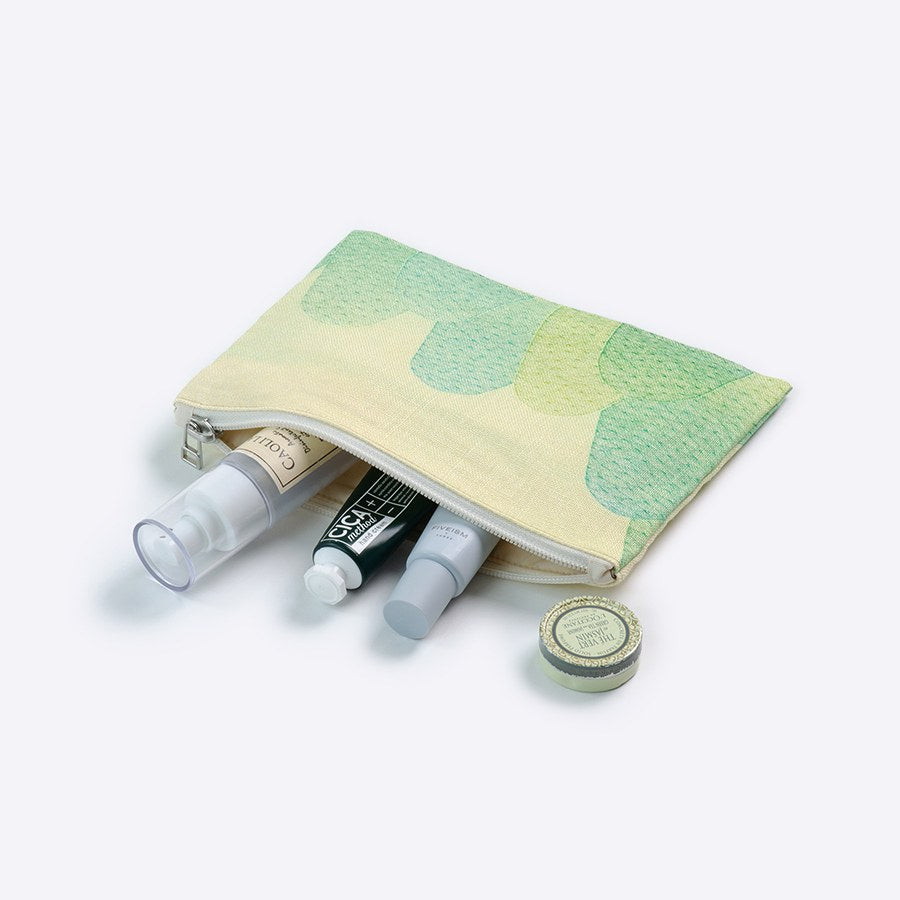 日本製 ポーチ 夏の音｜アーティスト 岡本博紀｜ 小物入れ フラット 国産リネンキャンバス 麻 Linen FAVORRIC フェイバリック コスメポーチ カード入れ 小さめ おしゃれ トラベルポーチ フラット マチなし マチ無し コスメ 国産 favorric-10003673 FAVORRIC〜「アートと暮らす。」〜 サンプル画像2