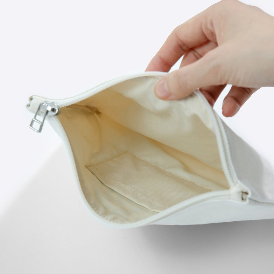 日本製 ポーチ 夏の音｜アーティスト 岡本博紀｜ 小物入れ フラット 国産リネンキャンバス 麻 Linen FAVORRIC フェイバリック コスメポーチ カード入れ 小さめ おしゃれ トラベルポーチ フラット マチなし マチ無し コスメ 国産 favorric-10003673 FAVORRIC〜「アートと暮らす。」〜 サンプル画像3