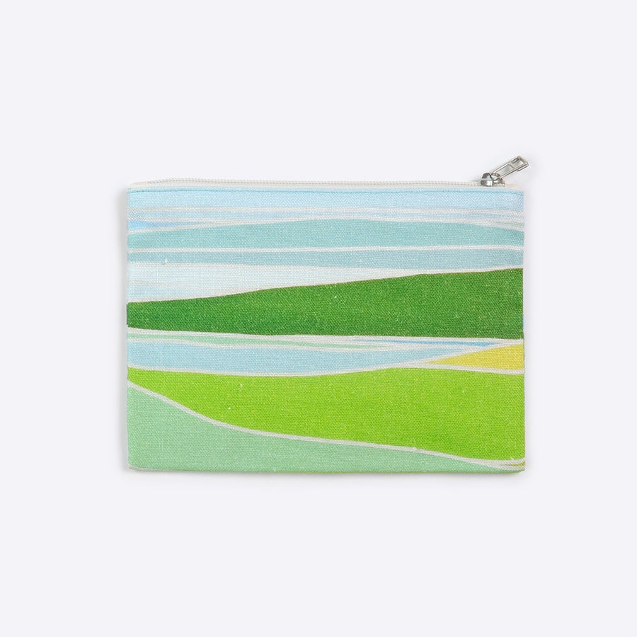 日本製 ポーチ greenscape “kyusyu scenery 202101”｜アーティスト EnoR｜KUMIKO TAMURA｜ 小物入れ 国産キャンバス 麻 FAVORRIC フェイバリック コスメポーチ カード入れ 小さめ おしゃれ トラベルポーチ フラット マチなし マチ無し 国産 favorric-10003928 FAVORRIC〜「アートと暮らす。」〜 サンプル画像2