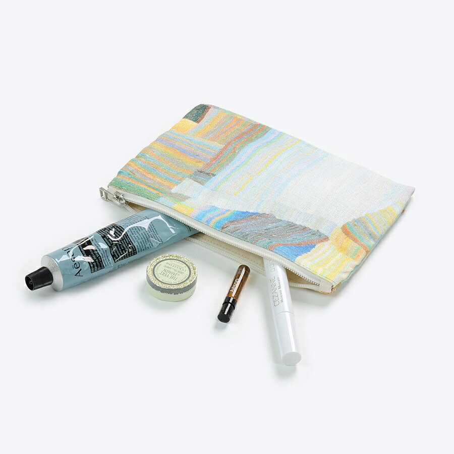 日本製 ポーチ 小物入れ フラットポーチ リネンポーチ | In the canvas｜｜国産リネンキャンバス 近江麻 Linen FAVORRIC フェイバリック コスメポーチ カード入れ 小さめ おしゃれ トラベルポーチ フラット マチなし マチ無し コスメ 国産 favorric-10004456 FAVORRIC〜「アートと暮らす。」〜 サンプル画像3