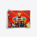 日本製 ポーチ 小物入れ フラットポーチ Big Daddy|アーティスト 前田裕|コットン 綿 FAVORRIC フェイバリック コスメポーチ カード入れ 小...