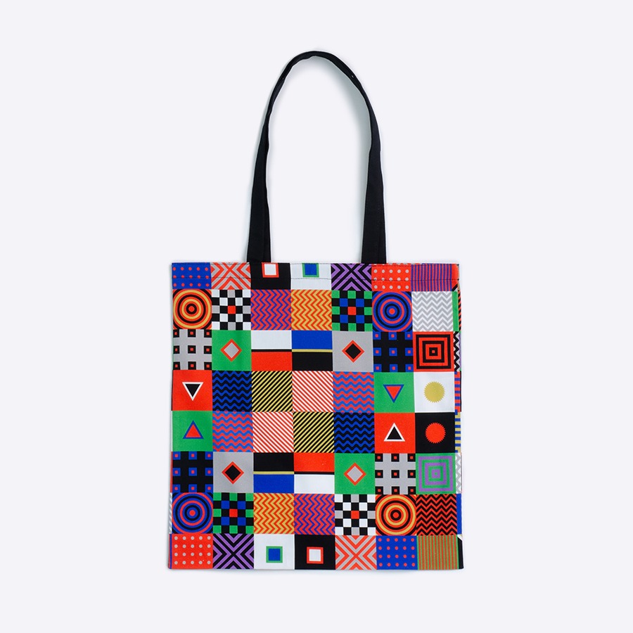 日本製 トートバッグ エコバッグ a4 布 綿100% tote bag フラットサブバッグ | Pattern｜アーティスト　前田裕｜オックスコットン 綿 コットン FAVORRIC フェイバリック 折りたたみ ポケット付き おしゃれ