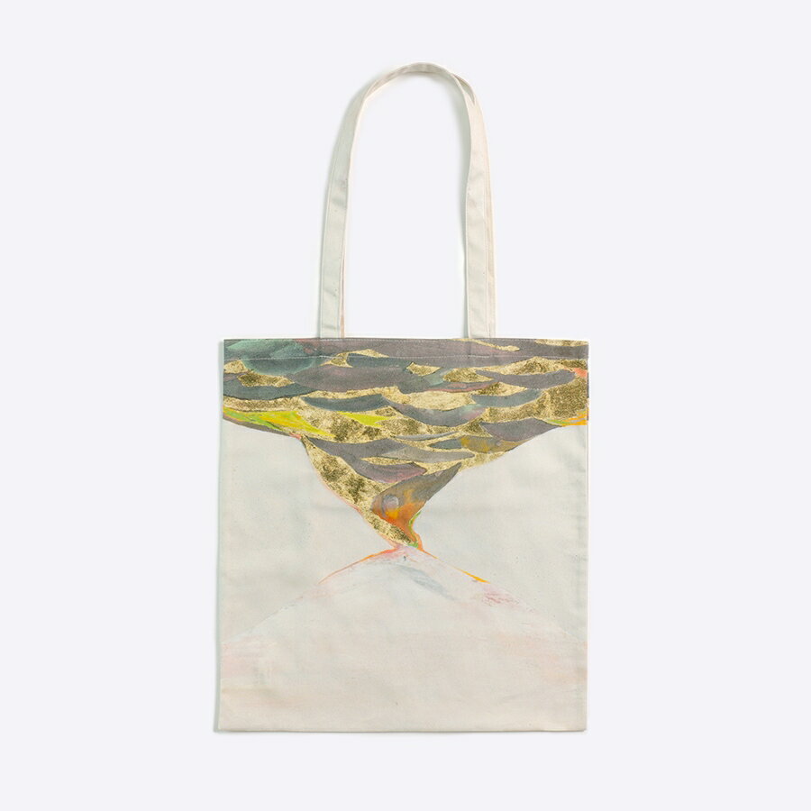 日本製 フラットサブバッグ トートバッグ エコバッグ a4 布 綿100% tote bag Volcano｜アーティスト 真鍋由伽子｜オックスコットン 綿 コットン FAVORRIC フェイバリック 折りたたみ ポケット…