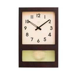 シャンブル CHAMBRE FROSTED PENDULUM CLOCK DARK BROWN CH-037DB 静か 音がしない 木製 クロック 壁掛け時計 おしゃれ 壁掛け時計 静音 兼用 レトロ モダン 振り子時計 置き時計スクエア型 天然 ウッド ウォールクロック インテリア アンティーク 雑貨 新生活 引っ越し