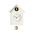 商品説明 CHAMBRE（シャンブル） Cuckoo CLOCK WHITE CH-059WHは、1700年代ドイツで生まれた歴史あるカッコウ時計、デザインは北欧の鳥小屋をコンセプトとし、毎正時、窓から小鳥が顔を出し鳴き声で時刻を知らせてくれます。木の本体に木目の分かる薄いオフホワイトとウォームグレイの2色を用意し、振り玉は木製の球体にシャンパンゴールドカラーで仕上げました。 夜間鳴り止めセンサー付きで光が当たらなくなると自動で動作が止まり、また時報機能のON　OFFスイッチ付きなのでOFFにすればノーマルな振り子時計としてもご使用できます。 商品スペック ムーブメント：RHYTHMステップセコンド 材質：フレーム/MDF・シナ材、文字盤/MDF サイズ：W240/H310/D140(mm)（※H:振り玉除く） 重さ：1350g 生産国：日本 機能：夜間鳴り止めセンサー、時報機能（ON/OFF） セット内容：製品保証書（正規保証1年）、本体、取扱説明書、バッテリー（単二電池1本・単三電池2本 ※テスター） ※製品の色は実際の色と若干異なる場合があります。仕様は改良のため予告なく変更することがあります。商品説明 木の温かみを感じられるやさしい鳩時計 CHAMBRE（シャンブル） Cuckoo CLOCKは木の温かみを感じられるやさしい鳩時計です。北欧の鳥小屋をコンセプトにデザインされ、ゆったりとした時を演出します。毎正時、窓から小鳥が顔を出し鳴き声で時刻を知らせてくれます。 夜間鳴り止めセンサー付きのため、光を感知しなくなると自動で動作が止まり、時報機能のONOFFスイッチもついているので、OFFにすればノーマルな振り子時計としてもご使用いただけます。忙しい日々の中届く小鳥の声は「一息ついて」というメッセージにも聞こえます。 商品スペック ムーブメント：RHYTHMステップセコンド 材質：フレーム/MDF・シナ材、文字盤/MDF、振り玉/真鍮・ヒノキ サイズ：W240/H310/D140(mm)（※H:振り玉除く） 重さ：1350g 生産国：日本 機能：夜間鳴り止めセンサー、時報機能（ON/OFF） セット内容：製品保証書（正規保証1年）、本体、取扱説明書、バッテリー（単二電池2本・単三電池2本 ※テスター）　 ※製品の色は実際の色と若干異なる場合があります。仕様は改良のため予告なく変更することがあります。 ※鳴き声は録音音声/1時間ごとに5回です。 ※時報機能をOFFで毎時の鳴き声を止めることができます。 ※振り玉はヒノキ無垢材のため、木の凹凸が見られます。 【注意事項】 製品は天然の無垢材を使用しているため、木目や色合いに個体差がございます。 また、木材によっては色の濃淡や木の節などが見られる場合がございます。 すべて職人の手により一つ一つ作られている時計ですので、個性として大切にしていただけますと幸いです。