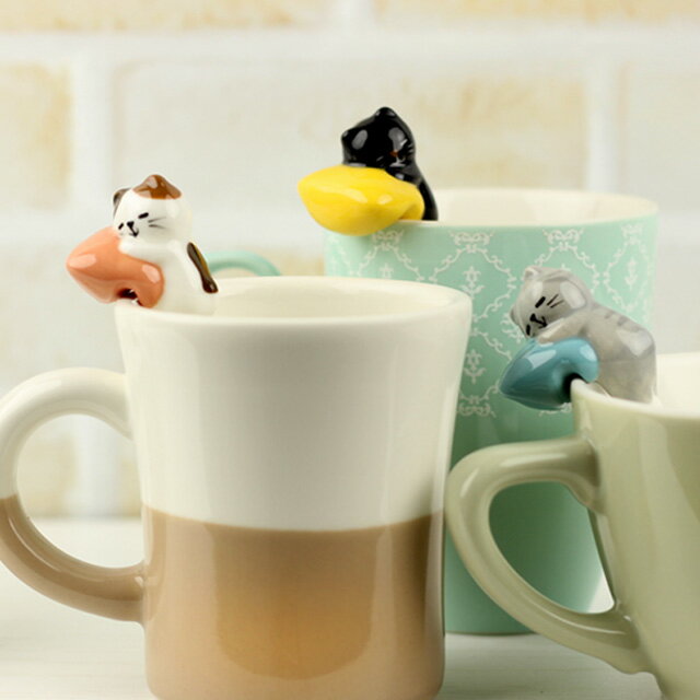 DECOLE デコレ うたたねスプーン(おしゃれ ティースプーン かわいい 陶器 猫 ネコ プレゼント 誕生日プレゼント 女友達 ギフト 女性 友達 誕生日 プレゼント 雑貨)のサムネイル