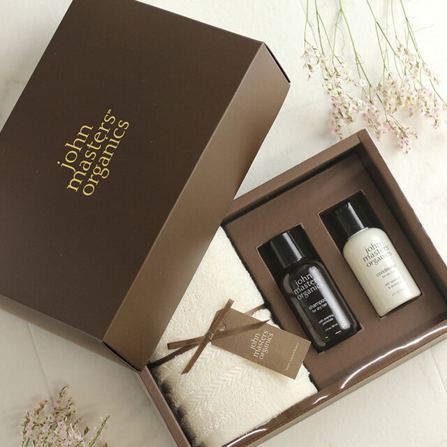 john masters organics ジョンマスターオーガニック ギフトセット JS2335 シャンプー コンディショナー ヘアケア タオル ギフト おしゃれ ブランド 内祝い 人気 誕生日プレゼント 女性 雑貨 送…