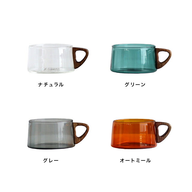 a.depeche noon アデペシュ ヌーン カップ(ティーカップ 耐熱ガラス おしゃれ 北欧 ガラス マグカップ 大人可愛い クリア 透明 グラス 食器 コップ 持ち手 木 コーヒーカップ スープカップ 軽量 可愛い ブランド) favras-10002473 FAVRAS/ファブラス 雑貨&ギフト サンプル画像2