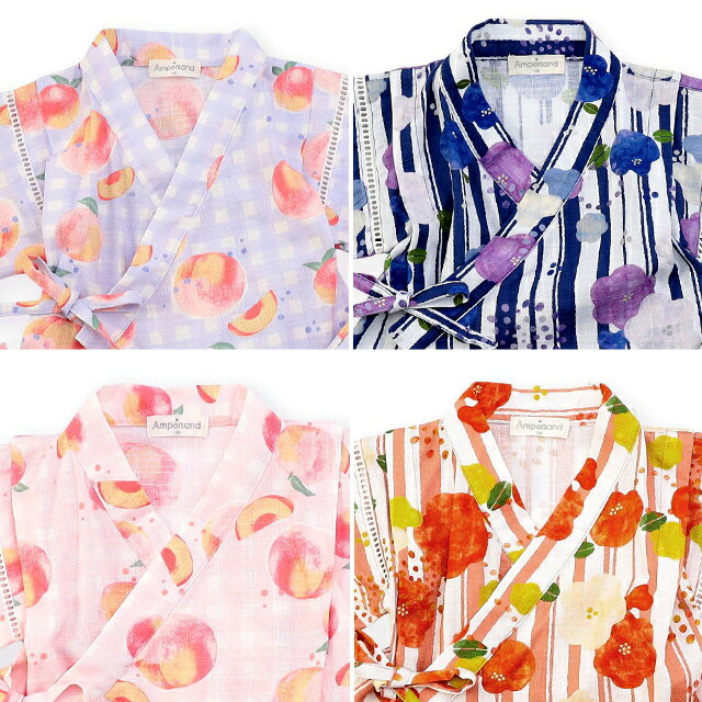 ampersand 夏のおめかしフリル甚平 L275025(甚平 女の子 かわいい 花柄 上下セット セパレート こども 浴衣 レトロ おしゃれ キッズ 子供服 夏 涼しい 半袖 和柄 綿 コットン 巾着 祭り 花火大会 七夕 80 90 100 110 出産祝い プレゼント ギフト 1歳 2歳 3歳 4歳 5歳)