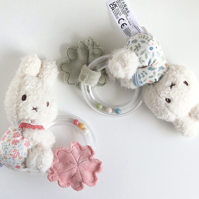 miffy×Little Dutch リングラトル(ベビー おもちゃ ラトル おしゃれ かわいい 出産祝い 男の子 女の子 ギフト プレゼント 音が鳴る ファーストトイ 0歳 1歳 子供 あかちゃん がらがら にぎにぎ ミッフィー うさぎ 動物 ブランド おすすめ) 3