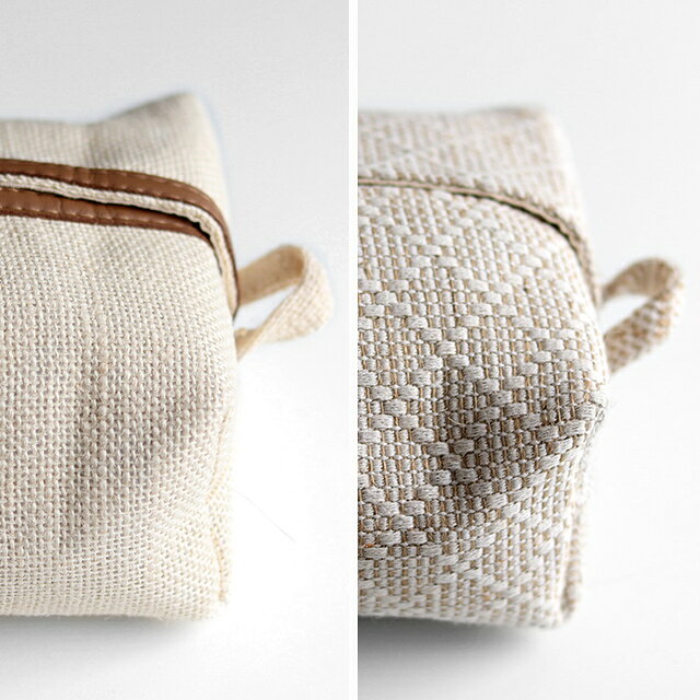 a.depeche French linen アデペシュ フレンチリネン ティッシュカバー(ティッシュカバー おしゃれ 吊り下げ 車 ティッシュケース かわいい 持ち運び ティッシュ 北欧 モダン 平置き リネン コットン 布製) [2]