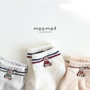mocmof テディベアラインソックス 622-576214(ベビー ソックス くつした おしゃれ かわいい くま ワンポイント 男の子 女の子 0歳 1歳 普段使い おめかし およばれ お宮参り フォーマル 結婚式 衣装 くつ下 滑り止め 出産祝い プレゼント)