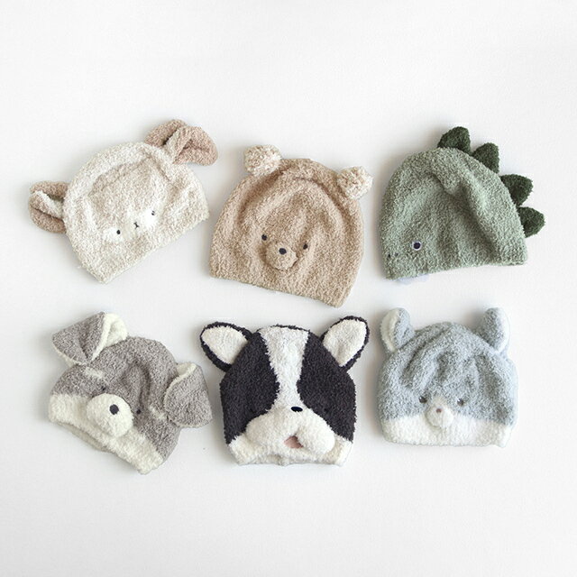 mocmof マシュマロニット アニマルキャップ 622-570290(ベビー ニット帽 耳付き 猫耳 動物 くま いぬ ねこ ひつじ 恐竜 おしゃれ かわいい 出産祝い ギフト プレゼント 新生児 男の子 女の子 70 80 ベビー帽子 48cm あったか 秋冬 防寒) 3