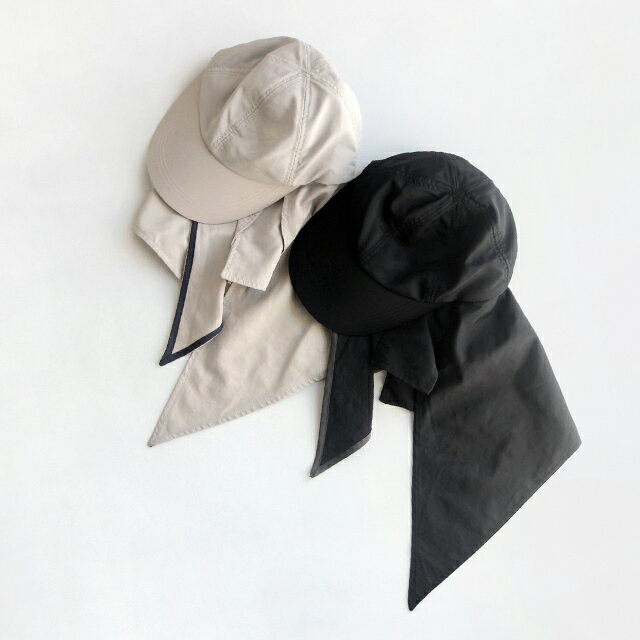CDF etendue ルネッタ 撥水タレリボンキャップ(帽子 レディース キャップ 日焼け防止 uv uvカット おしゃれ 可愛い 3way 首 カバー スカーフ たれ付き 熱中症対策 ぼうし ネックガード 夏 屋外 グッズ upf50 撥水 ナチュラル ブランド) 3