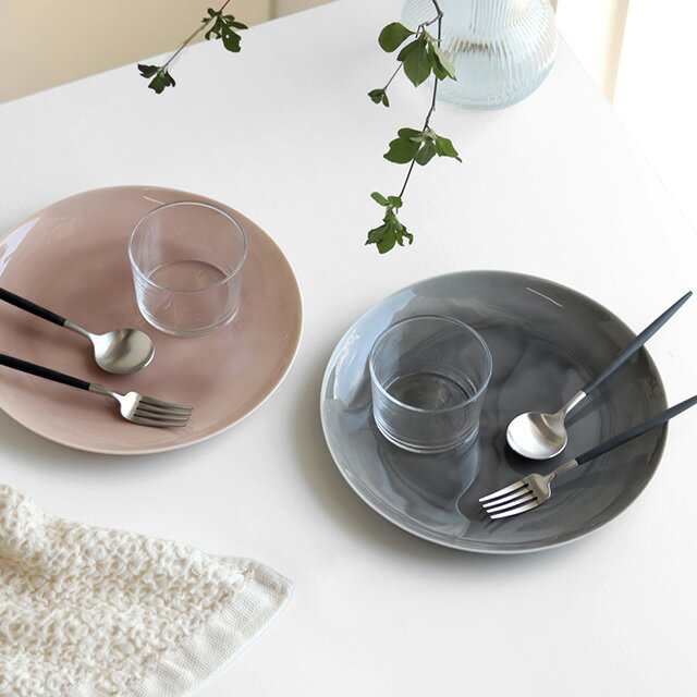 KINTO キントー ATELIER TETE プレート＋ボデガ 200＋Cutipol GOA デザートスプーン＆フォーク＋kontex コットンリネンワッフルセット(結婚祝い ギフトセット 食器セット ペア おしゃれ プレゼント 北欧 食器 ギフト 二人暮らし)