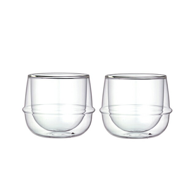 KINTO キントー KRONOS ダブルウォール ワイングラス 250ml 2個セット(ペアグラス ダブルウォールグラス ワイングラス タンブラー おしゃれ 耐熱 グラス 酒 ワイン コーヒー 紅茶 麦茶 ギフト 結婚祝い 記念日 夫婦 食器セット ガラス コップ 250 食洗機 電子レンジ)