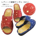 健康サンダル レディース 室内 和柄 小鳥 女性用 日本製 国産 スリッパ 快適フミフミ かわいい ことり レッド ネイビー 健康スリッパ 足ツボ ドリアン 竹ふみ効果(4)