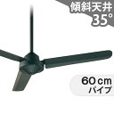 【全品3年保証】 シーリングファン OIC024 照明無し ファン AC 国産 吹き抜け／傾斜・勾配天井(ロフト付) 傾斜 天井 エアコン リモコン付き インテリア・家具・収納 モダン おしゃれ おすすめ ブラック AC モーター