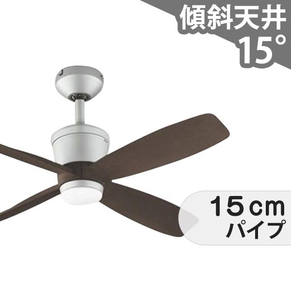 樂天商城 - 【全品3年保証】 シーリングファン OCF305 照明無し ファン DC 国産 普通天井 傾斜 天井 エアコン リモコン付き インテリア・家具・収納 モダン おしゃれ おすすめ シルバー DC モーター