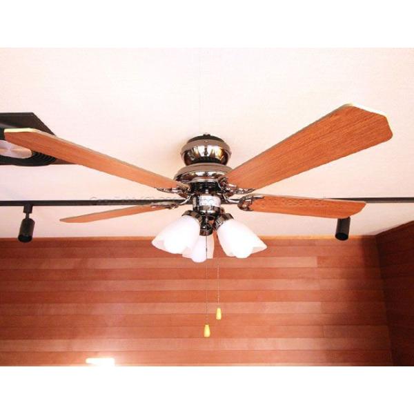 【全品3年保証】 シーリングファン シーリングファンライト JAE002 照明 ファン LED AC 天井照明 照明器具 普通天井 天井 エアコン インテリア・家具・収納 ライト・照明器具 天井照明 アンティーク調 おしゃれ おすすめ メッキ AC モーター