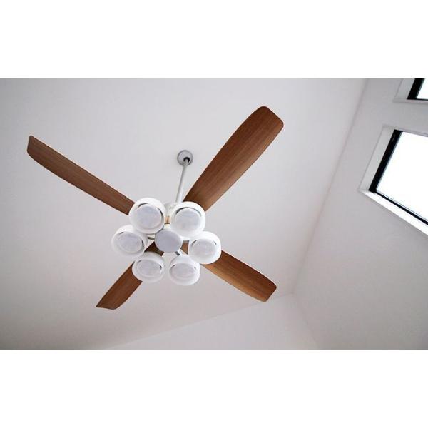 【全品3年保証】 シーリングファン シーリングファンライト OCB286 照明 ファン LED DC 国産 天井照明 照明器具 1-2階吹き抜け(5m以上) 傾斜 天井 エアコン リモコン付き インテリア・家具・収納 ライト・照明器具 天井照明 [2]