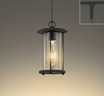 [レール取付 調光・非調色 電球色] 黒色チヂミ | オーデリック製ペンダントライト