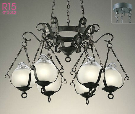 [直付取付 調光・非調色 電球色] 6灯 黒鉄イブシ | オーデリック製ペンダントライト(3)