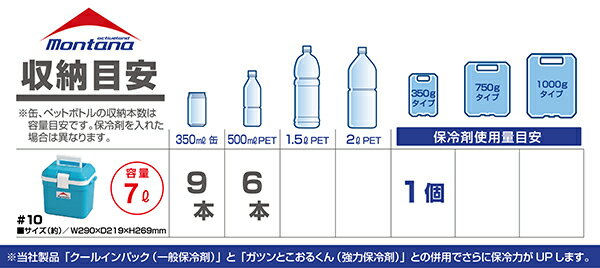 AS クーラーボックス モンタナ #10 水色 容量7L通販格安セール情報 楽天 通販