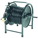 日之出化成 スチールホースリール 15mm 耐圧農園ホース30m付