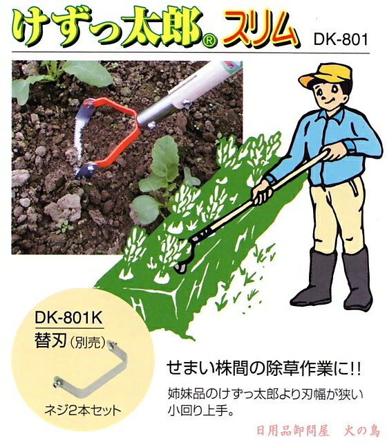 日用品卸問屋 火の鳥の道灌　けずっ太郎スリム　替刃式　DK-801｜アングル2