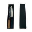 【送料無料】越前数馬作 鳴神 三徳包丁170mm 白二多層鋼 松炭焼入 SGW八角柄 620547 202402
