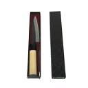 源明利作 小魚万能包丁 鋭次郎 120mm 黒打片刃 国産朴柄付 624407 202211