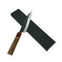源明利作 万能小包丁140mm 白二鋼 黒打 RGW八角柄 620101 202503