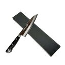 【送料無料】越前数馬作 VG10鎚目ダマスカス 烈風 三徳包丁180mm 口金付 660703 202412
