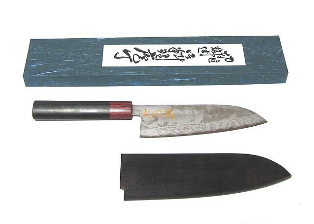 楽天市場】ダマスカス 三徳包丁（カラーレッド）（キッチン用品・食器