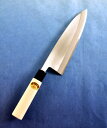 【送料無料】江戸菊水 出刃庖丁 磨き 270mm 鋼付 黒プラ桂木柄 625120
